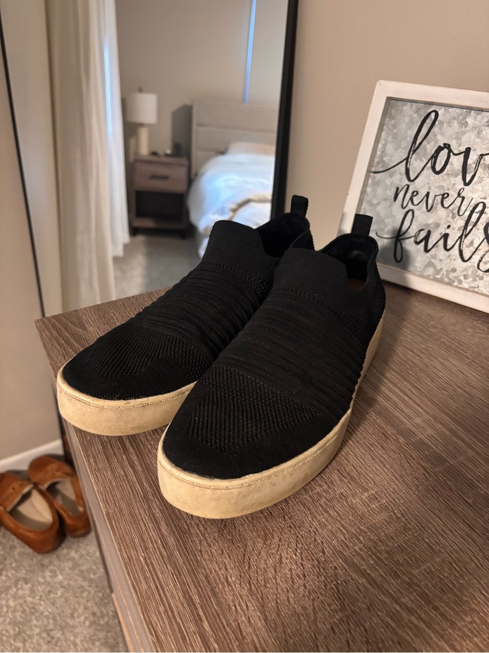 Madden Girl Slip On Sneakers- Black